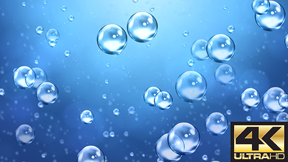 Bubble Water Background 4K by MondayMotion | VideoHive
