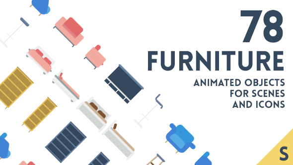 78 Animated Furniture - VideoHive 19572244