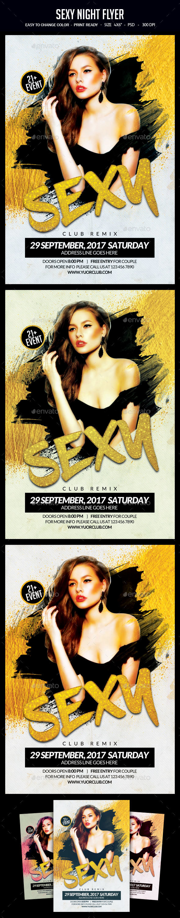 Sexy Night Flyer - Clubs & Parties Events