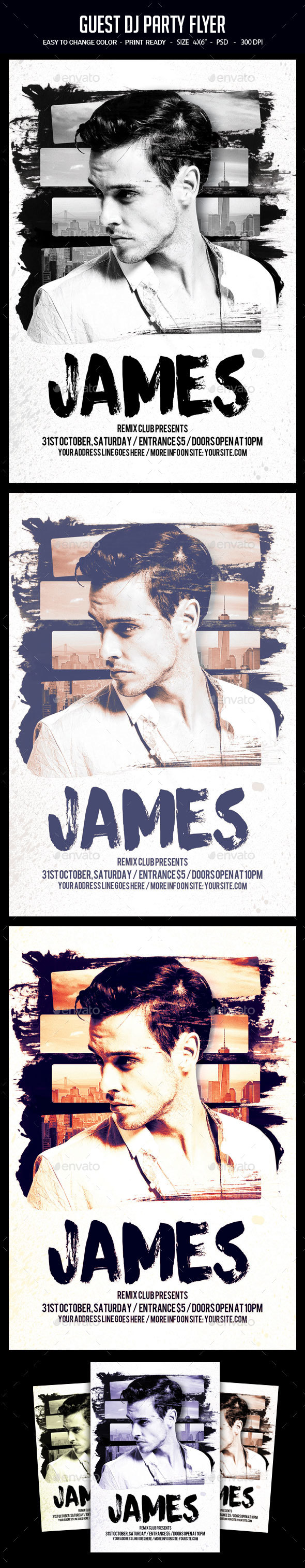 Guest Dj Party Flyer - Clubs & Parties Events