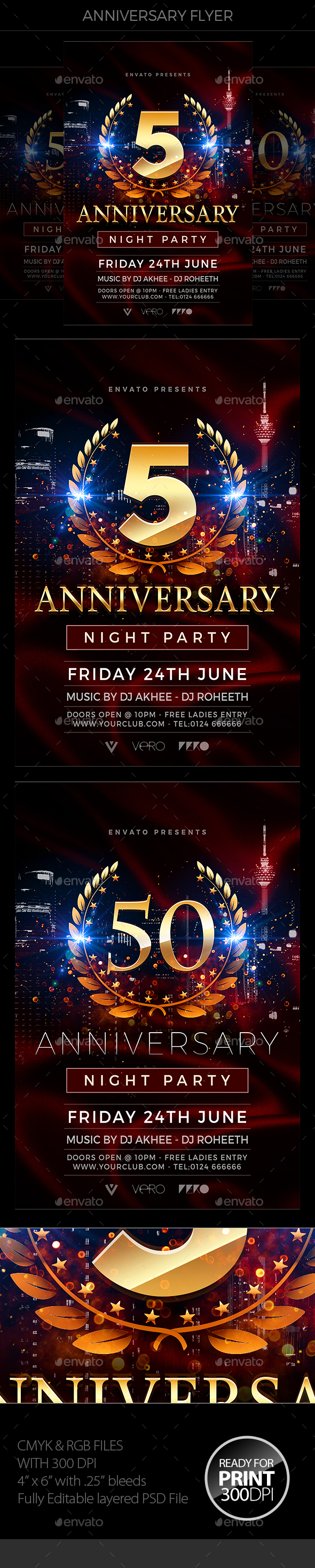 Anniversary Party Flyer - Events Flyers