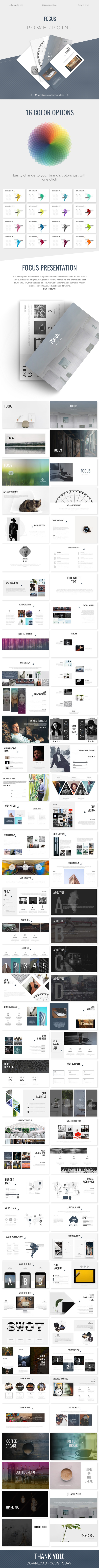 FOCUS - Minimal Powerpoint Presentation - PowerPoint Templates Presentation Templates