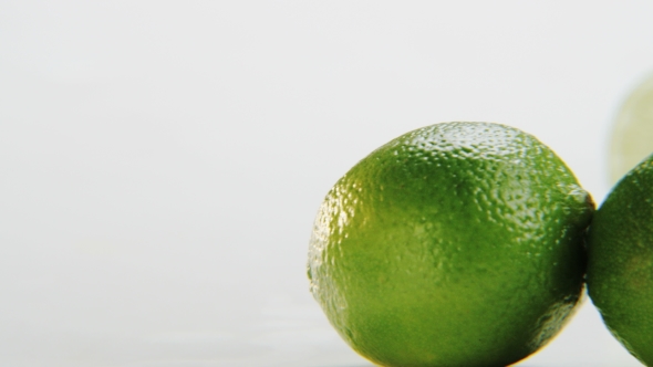 Limes. Camera Moving From Left To Right alt