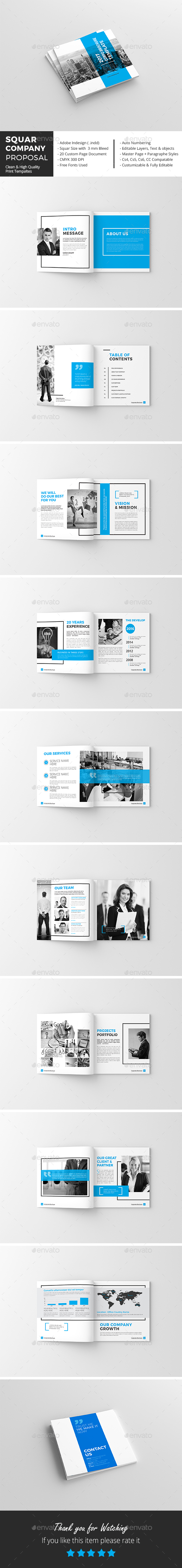 Squar Company Proposal Template - Corporate Brochures