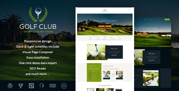 Golf Club - Sports & Events WordPress Theme - Entertainment WordPress