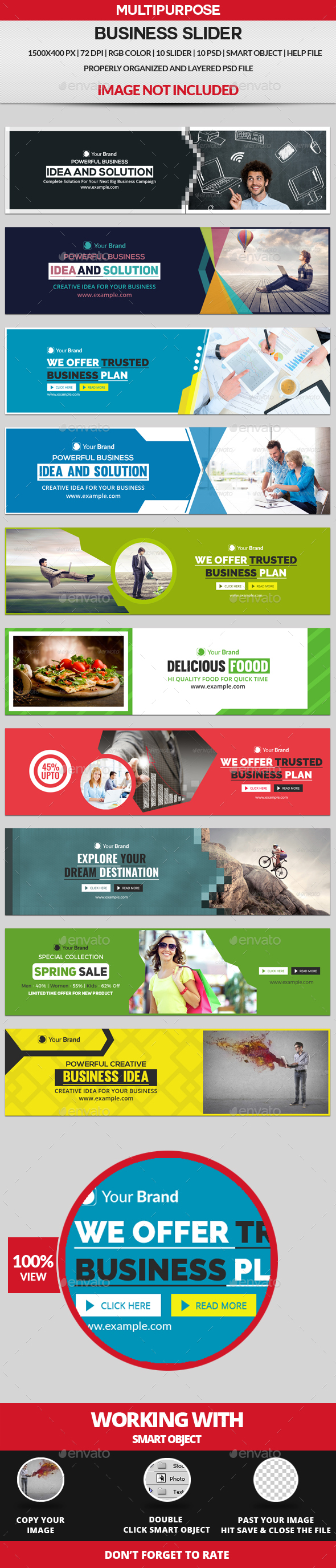 Sliders - 10 Design - Sliders & Features Web Elements
