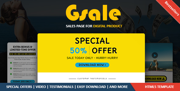 Exceptional Affiliate Sales Page HTML Template