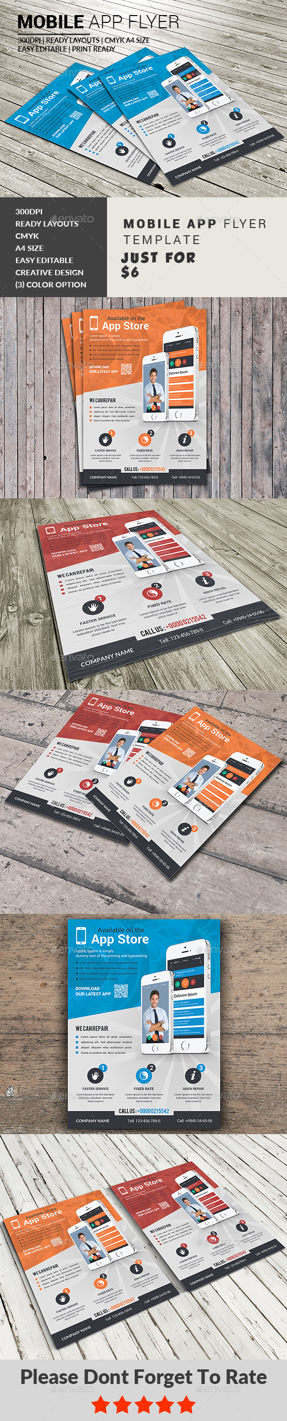 Mobile App Flyer - Commerce Flyers