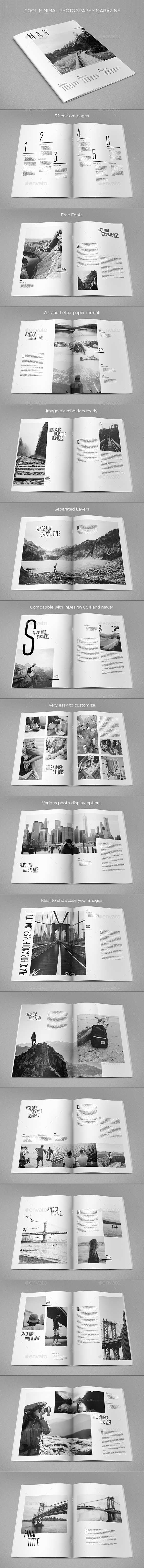 Cool Minimal Photography Magazine - Magazines Print Templates