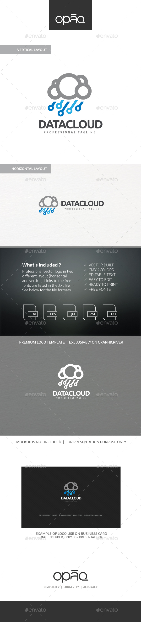 Data Cloud Downloads Logo - Symbols Logo Templates