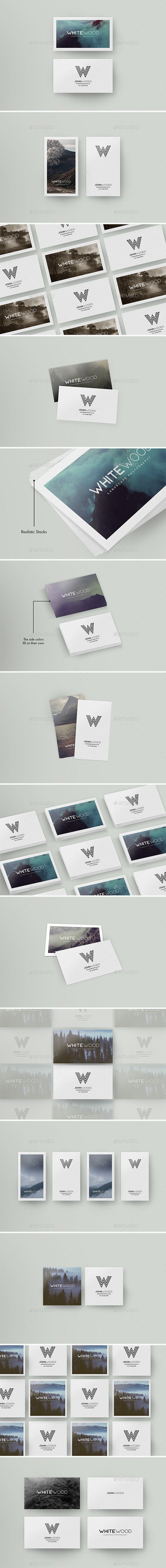 Minimal Card Mockups - Business Cards Print