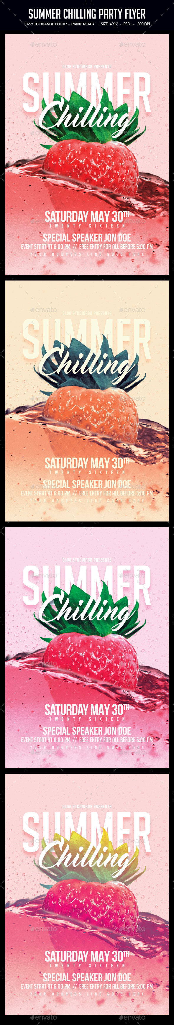 Summer Chilling Party Flyer - Clubs & Parties Events