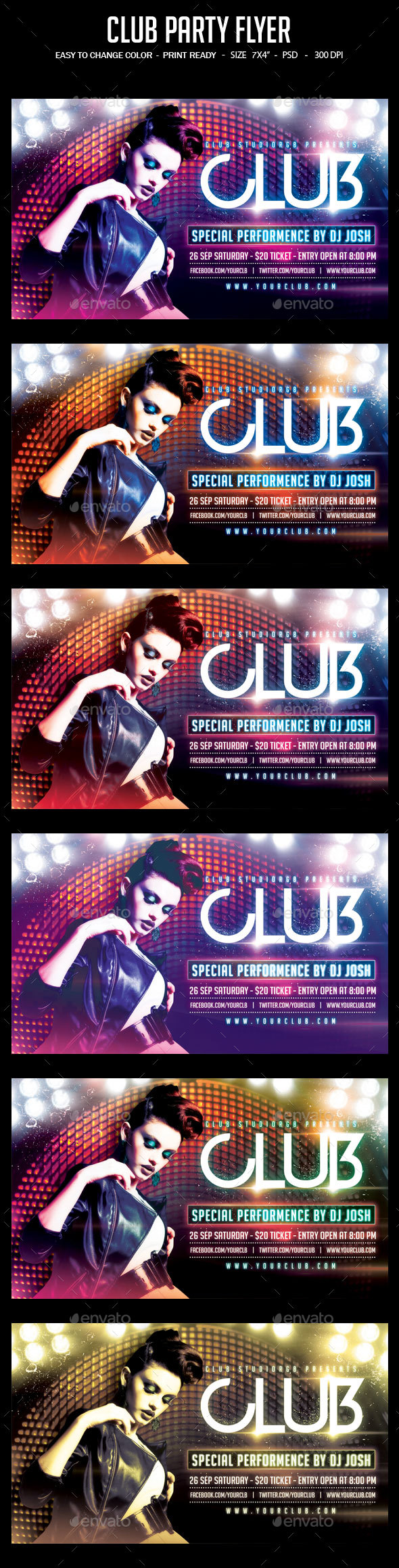 Club Party Flyer - Clubs & Parties Events