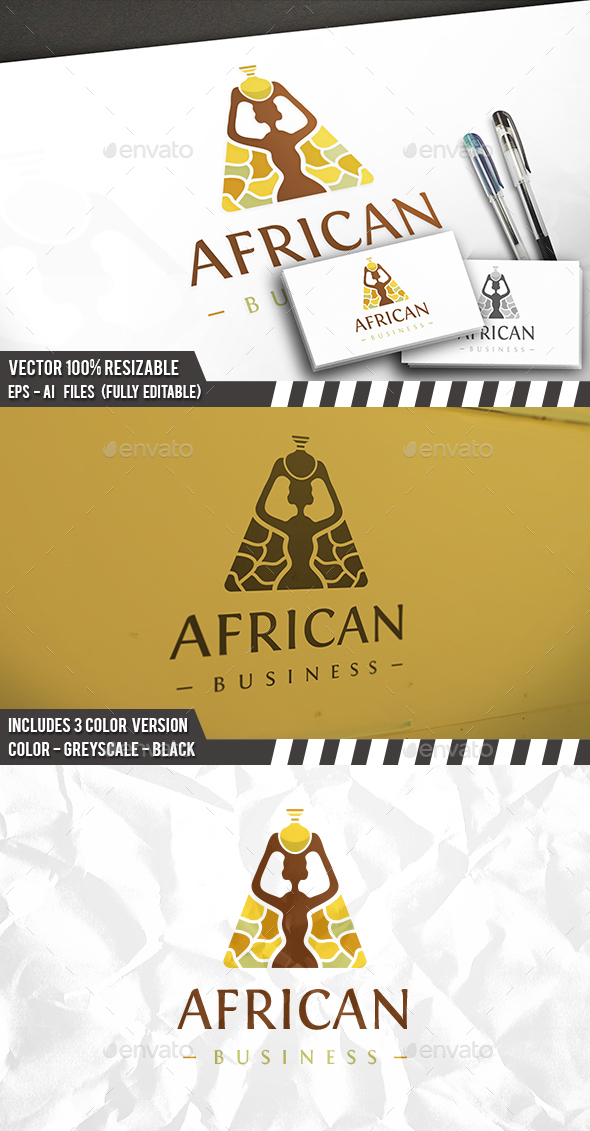 African Furniture Logo - Humans Logo Templates