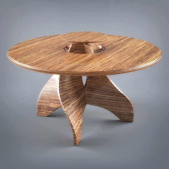 Wooden Table - 3Docean 19580931