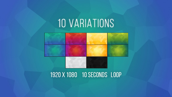 Vibrant Polygonal Backgrounds - 10 Variations