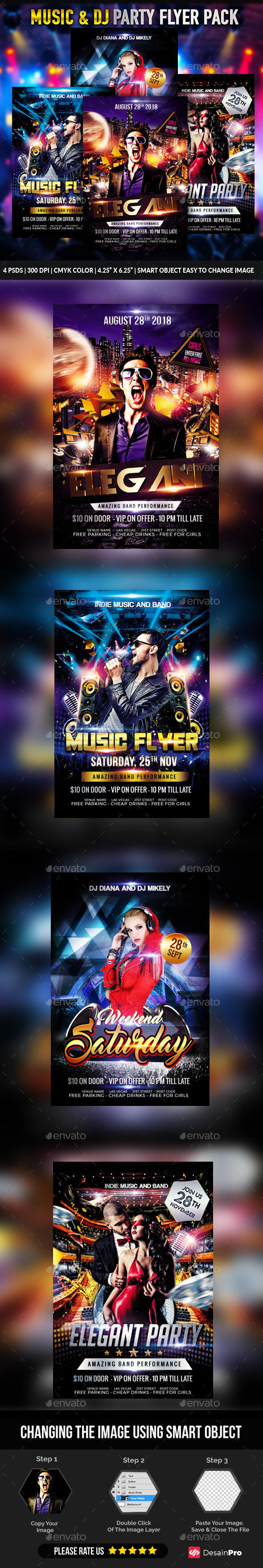 Party Flyers Bundle - Clubs & Parties Events