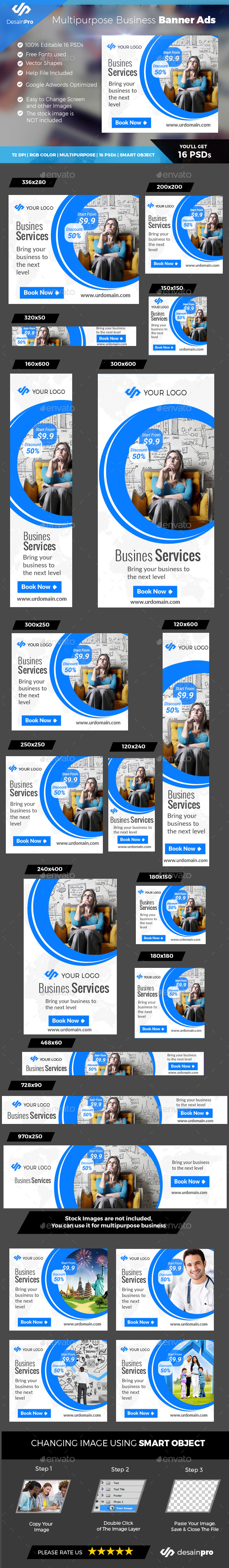 Corporate Banner Ads - Banners & Ads Web Elements