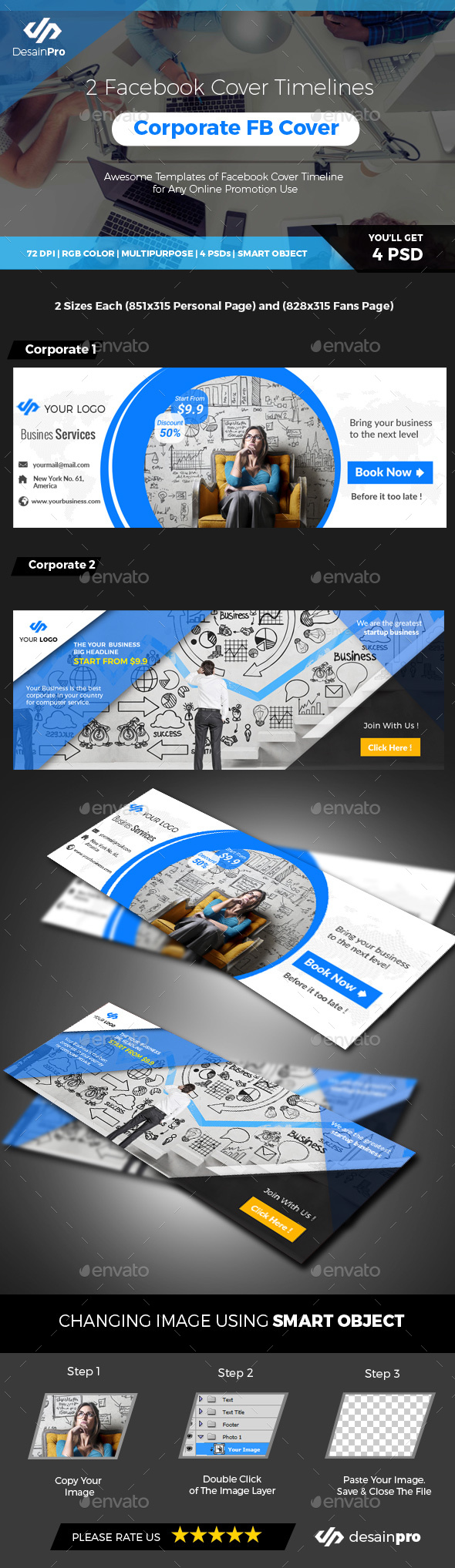 Corporate Facebook Cover Timeline - Facebook Timeline Covers Social Media