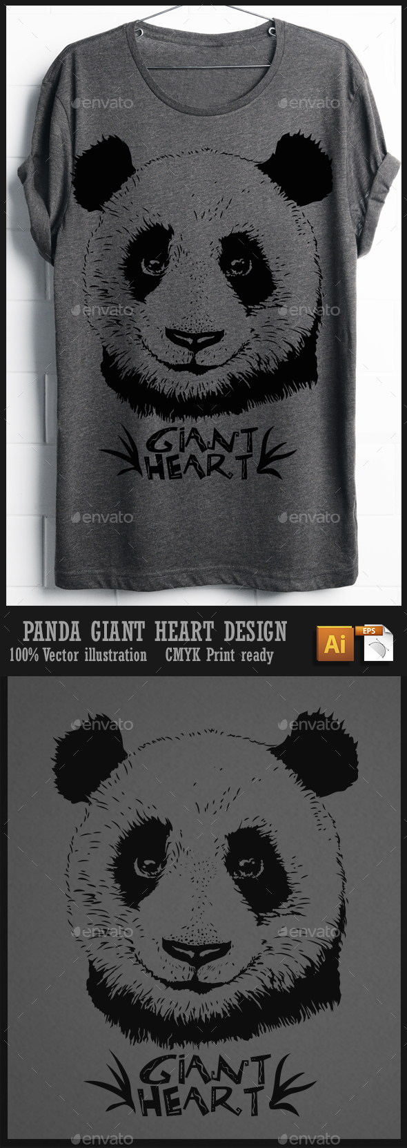 Panda T-shirt design - T-Shirts