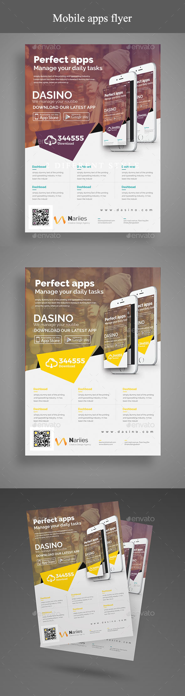 Mobile App Flyer - Commerce Flyers