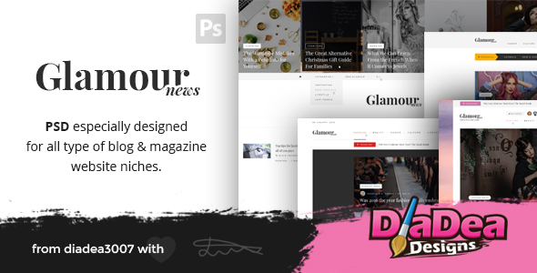 Glamour News - ThemeForest 19584439