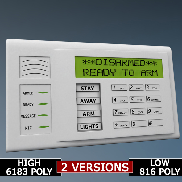 Alarm system keypad - 3Docean 19584614