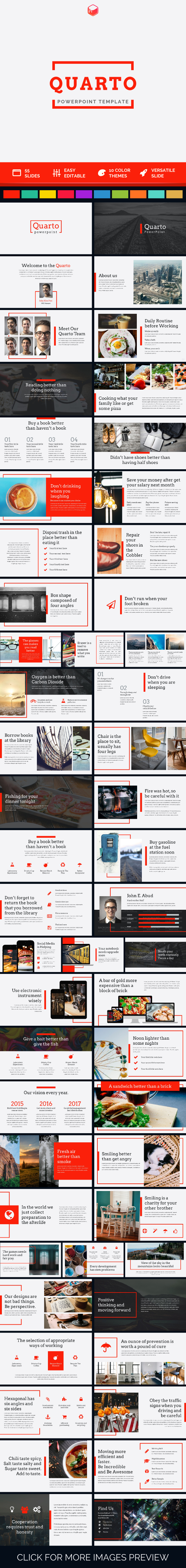 Quarto - PowerPoint Template - PowerPoint Templates Presentation Templates