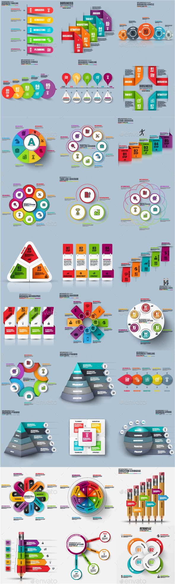 Business Infographic Elements - Infographics