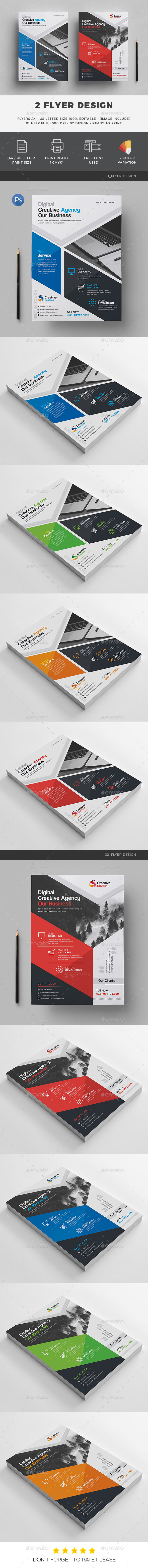 2 Creative Flyer - Corporate Flyers