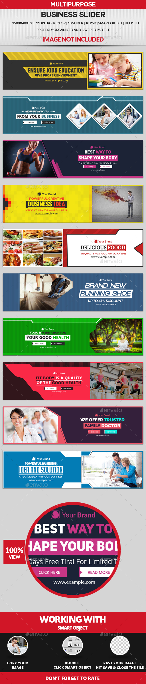 Sliders - 10 Design 2 - Sliders & Features Web Elements