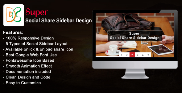 Super - Social Share Sidebar