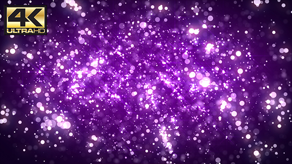 Abstract Purple Particles Glitter BG 4K