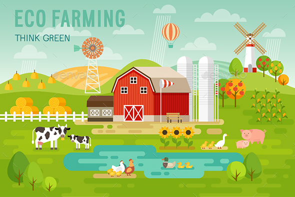 Eco Farming. - Organic Objects Objects