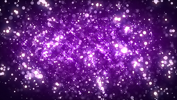 Abstract Purple Particles Glitter BG