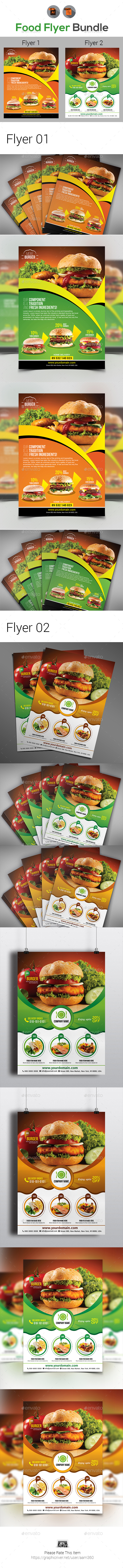 Restaurant Flyer Bundle - Restaurant Flyers