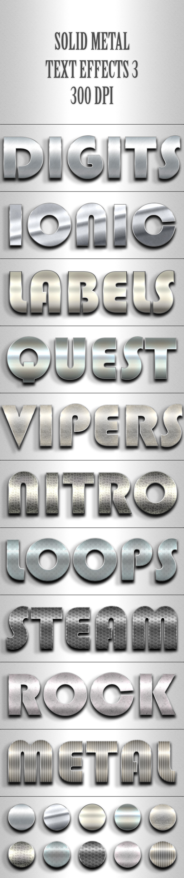 Solid Metal Text Effects 3 - Text Effects Styles