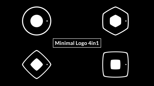 Minimal Logo 4in1 - VideoHive 19589043