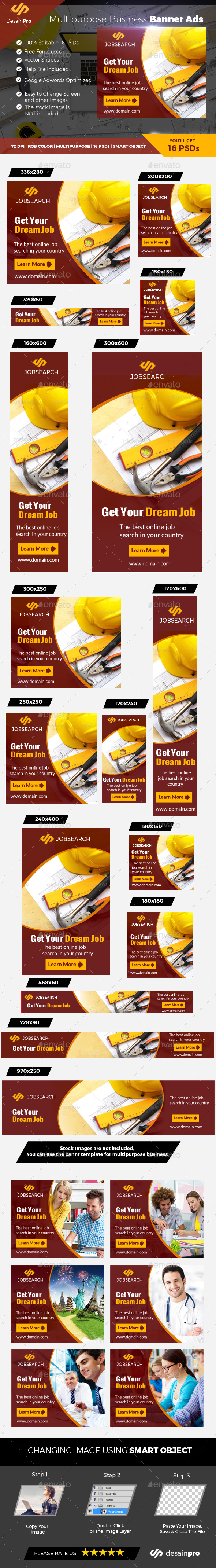Business Banner Ads Template - Banners & Ads Web Elements