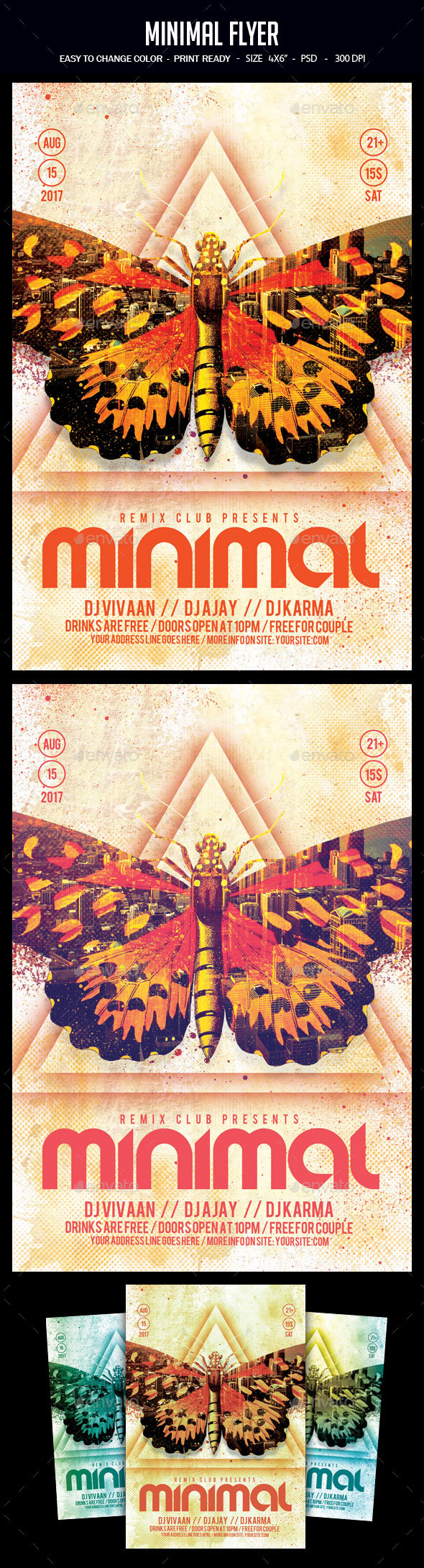 Minimal Flyer - Clubs & Parties Events