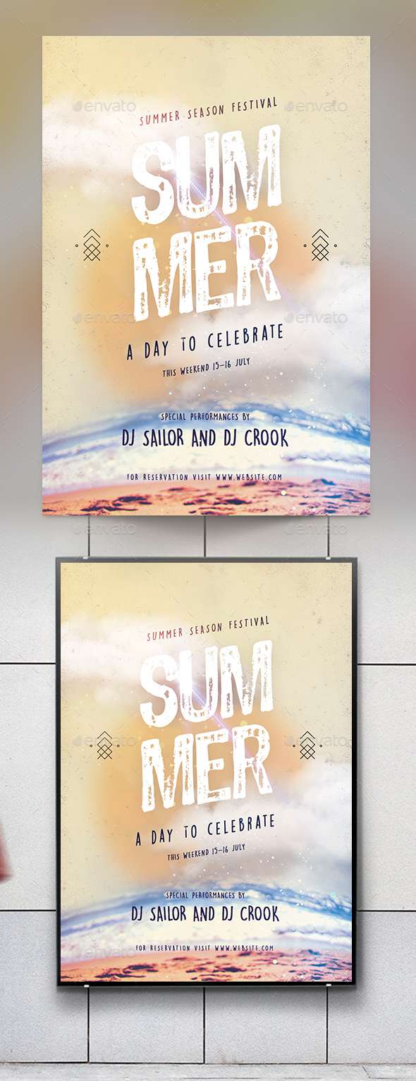 Summer Beach Party Flyer - Clubs & Parties Events