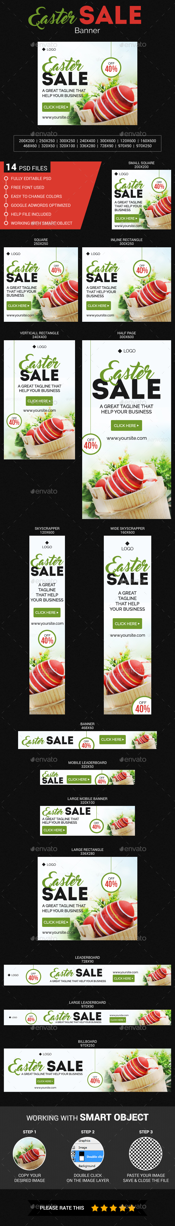 Easter Sale - Banners & Ads Web Elements