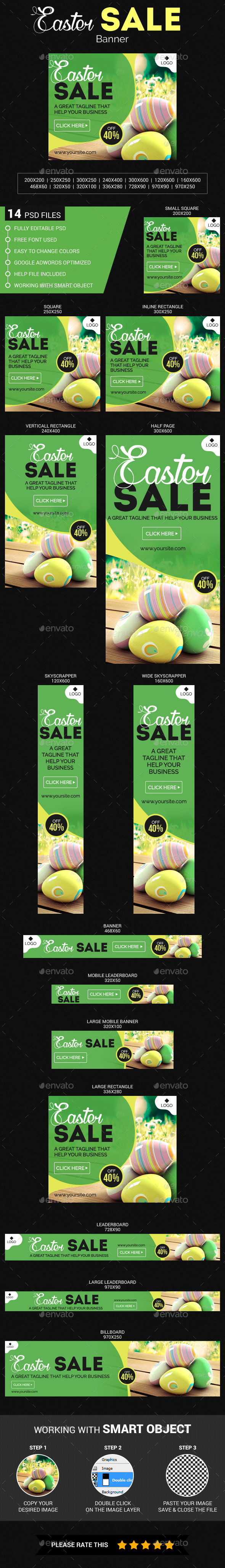 Easter Sale - Banners & Ads Web Elements