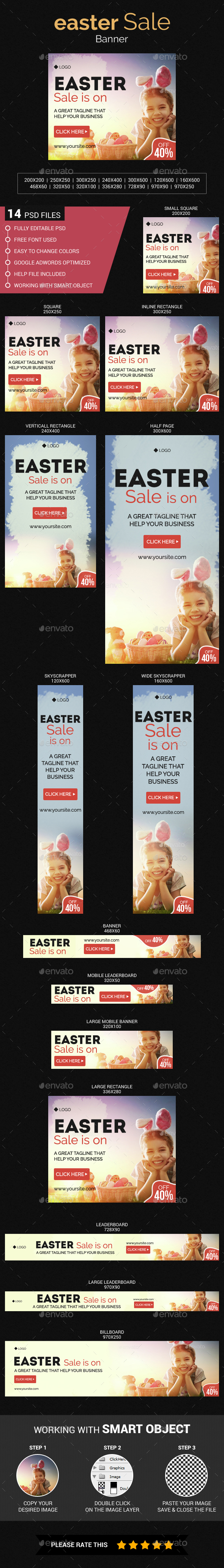 Easter Sale - Banners & Ads Web Elements