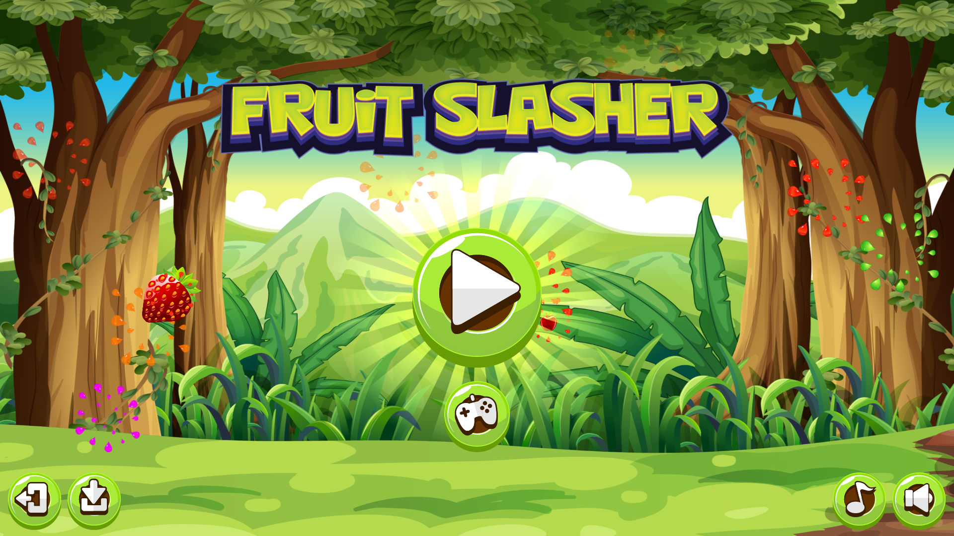 Fruit Slicer game template demo - Free Addicting Game