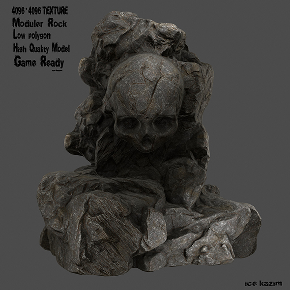 rock skull - 3Docean 19590510