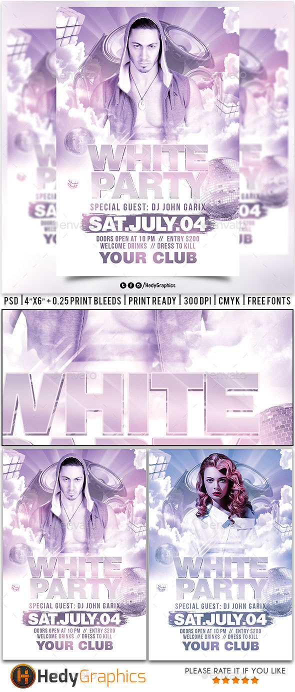 White Party Flyer - Clubs & Parties Events
