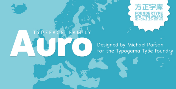 Auro typeface - Sans-Serif Fonts
