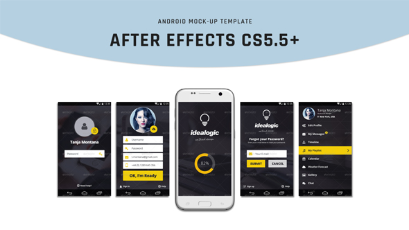 Android Mock-Up - VideoHive 19591922