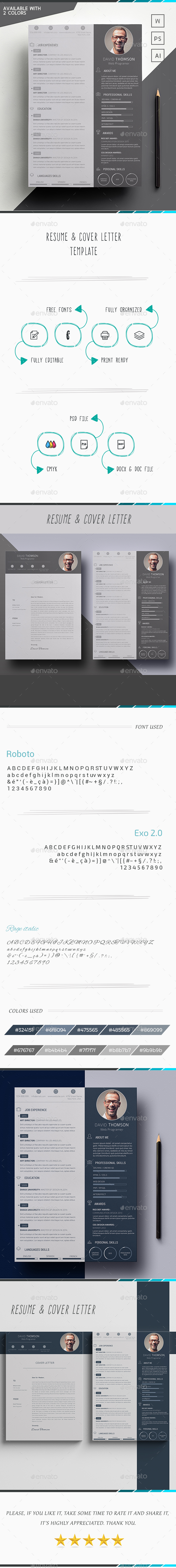 Resume With 2 Colors - Resumes Stationery